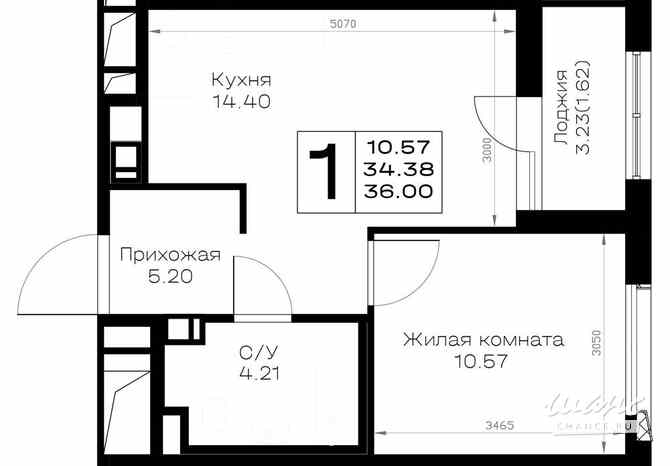 1-к квартира, 36 м², этаж 7/8 Всеволожск - изображение 3