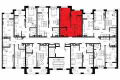 1-к квартира, 39.91 м², этаж 5/9