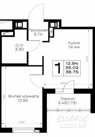 1-к квартира, 36.75 м², этаж 6/8 Всеволожск - изображение 3