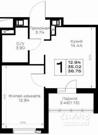 1-к квартира, 36.75 м², этаж 8/8 Всеволожск - изображение 3