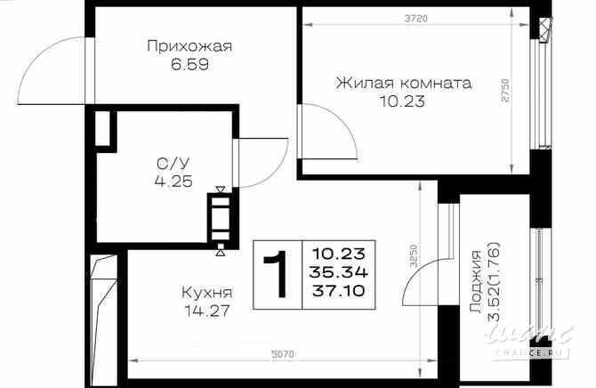 1-к квартира, 37.1 м², этаж 6/8 Всеволожск - изображение 3