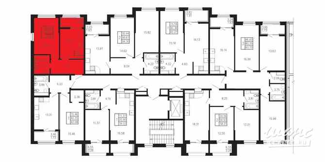 1-к квартира, 38.41 м², этаж 4/9 Крым - изображение 1