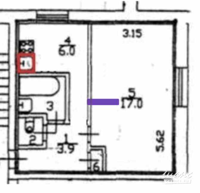 1-к квартира, 31.1 м², этаж 3/5 Пушкин - изображение 3