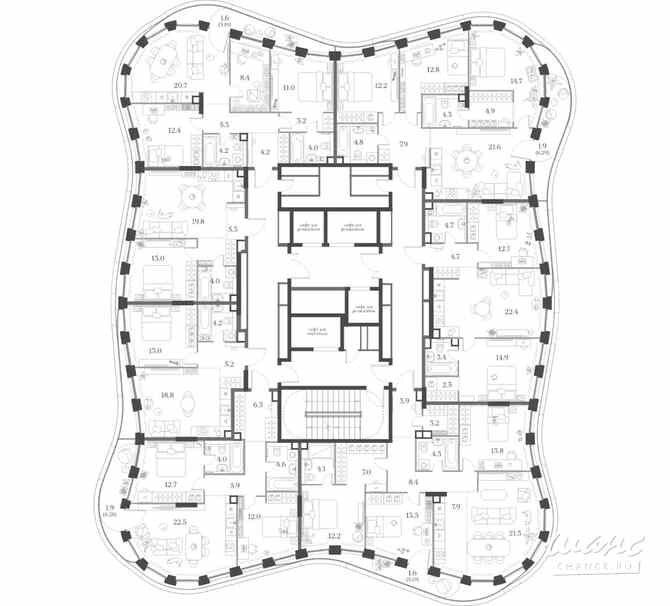1-к квартира, 41.2 м², этаж 5/20 Москва - изображение 1
