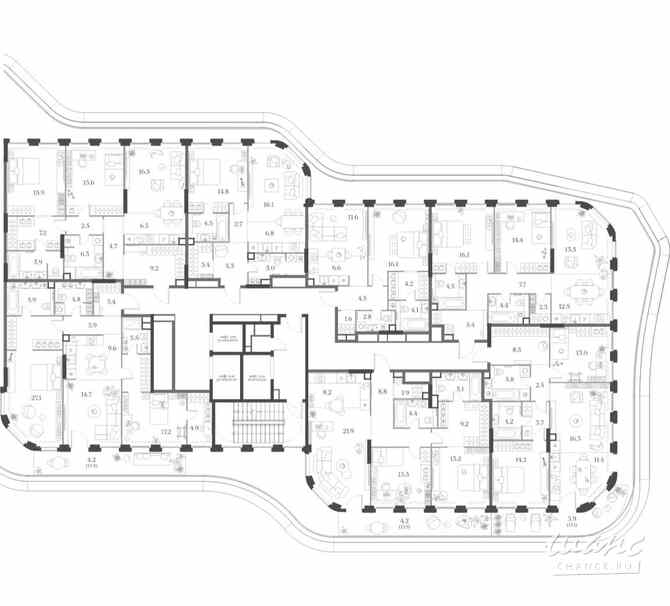 1-к квартира, 51.5 м², этаж 2/20 Москва - изображение 1