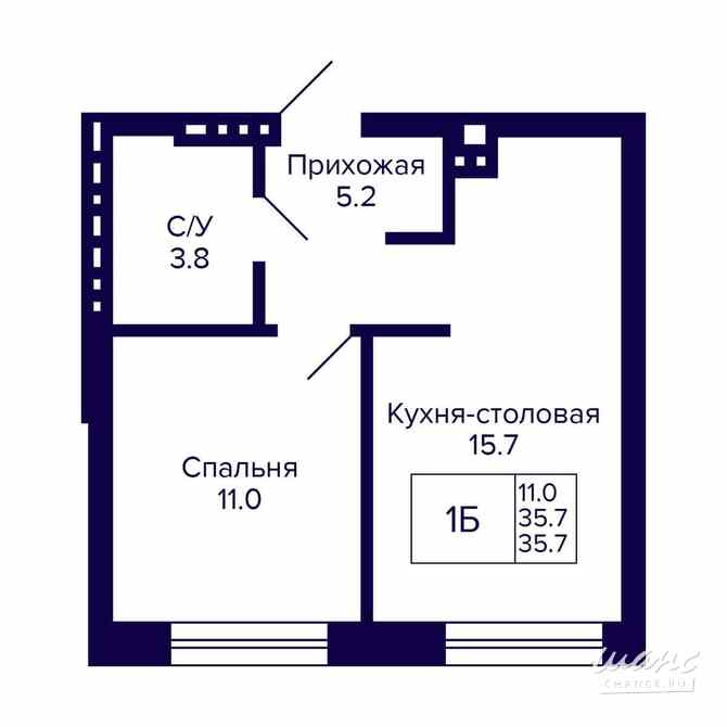 1-к квартира, 35.7 м², этаж 8/20 Новосибирск - изображение 3