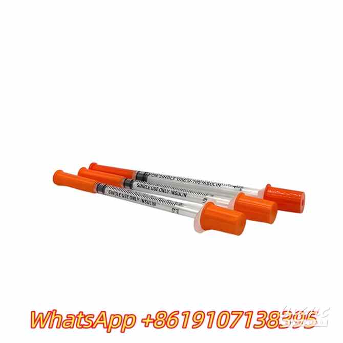 Medical Grade pink Insulin Syringe with Fixed Needle Москва - изображение 2