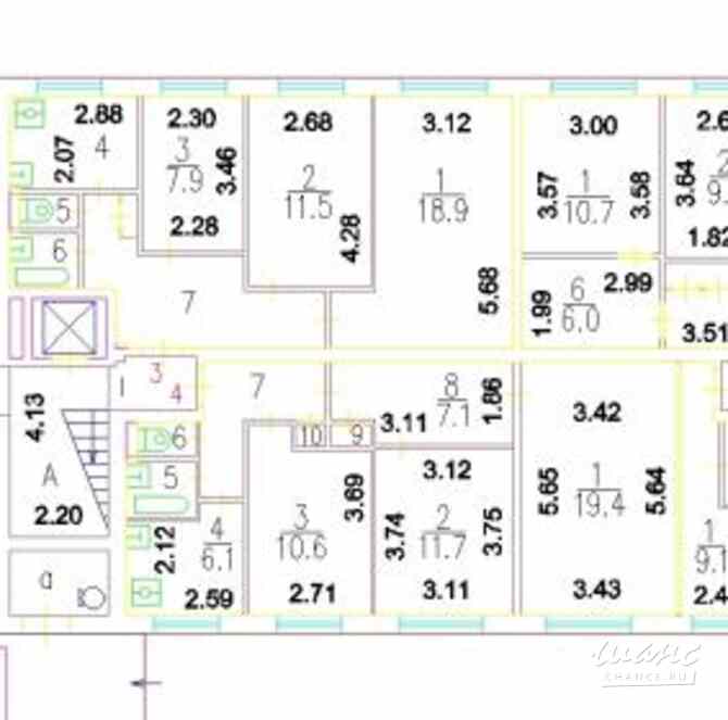 3-к квартира, 63.6 м², этаж 1/9 Москва - изображение 3
