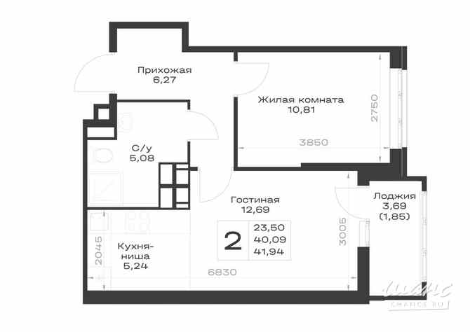 1-к квартира, 41.94 м², этаж 25/25 Ростов-на-Дону - изображение 3