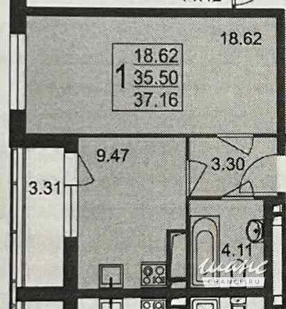 1-к квартира, 35.6 м², этаж 2/6 Москва - изображение 3