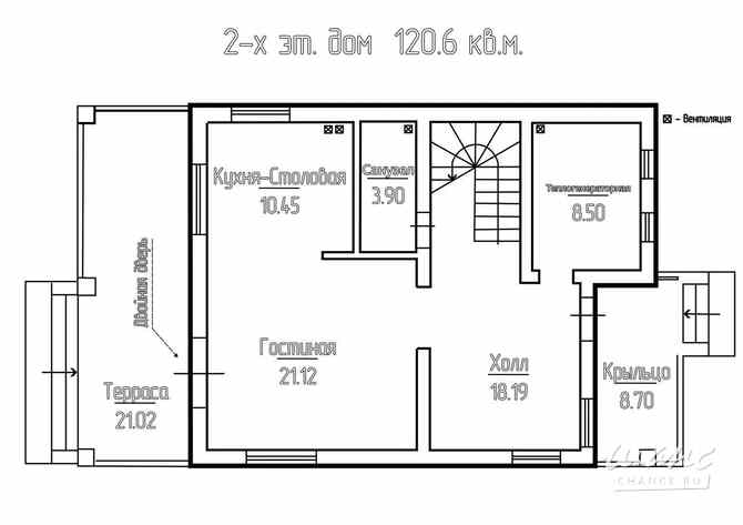 Дом 120.6 м², Михайловский Луг территория Ломоносов - изображение 2