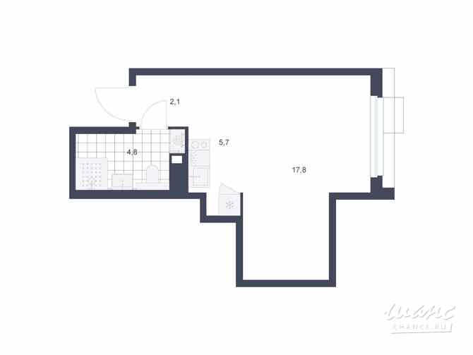 1-к квартира, 30.4 м², этаж 9/22 Коммунарка - изображение 3