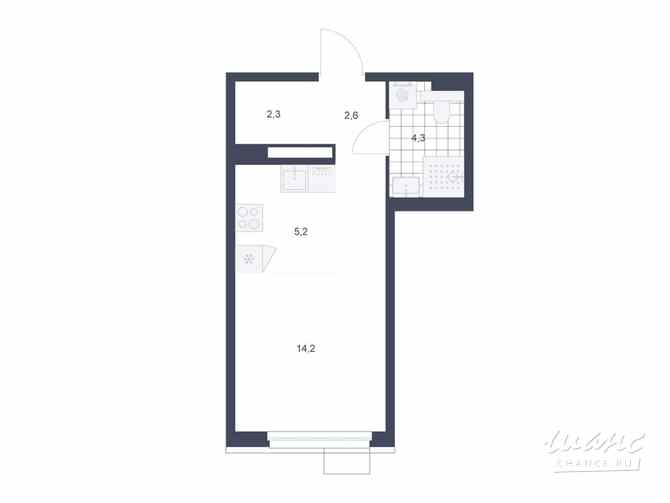 1-к квартира, 28.6 м², этаж 3/22 Коммунарка - изображение 3