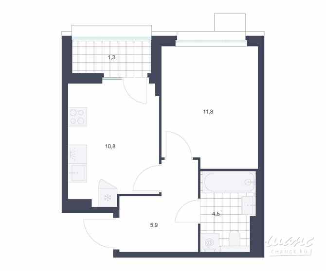 1-к квартира, 34.3 м², этаж 2/17 Коммунарка - изображение 3