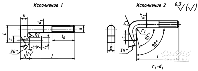 Болт Г-образный ГОСТ 9047-69 Ростов-на-Дону - изображение 1