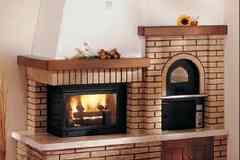 Варочная дровяная печь с духовкой Roby 40x60 (Италия).